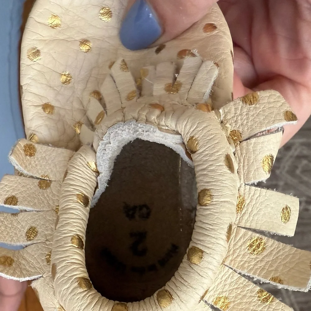 Freshly Picked Moccasins- Size 2 (6-12 months)